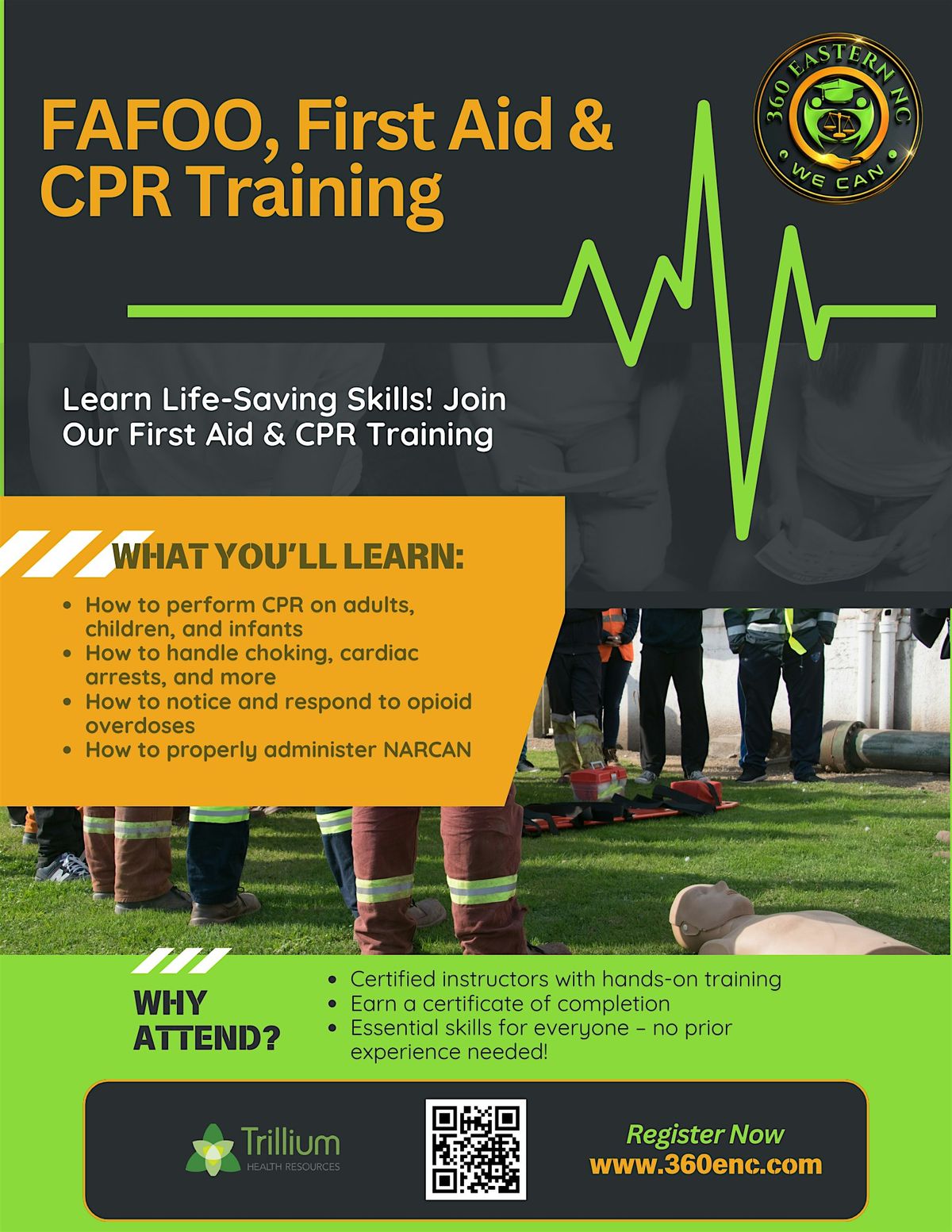 360ENC Free FAFOO, First Aid & CPR Training