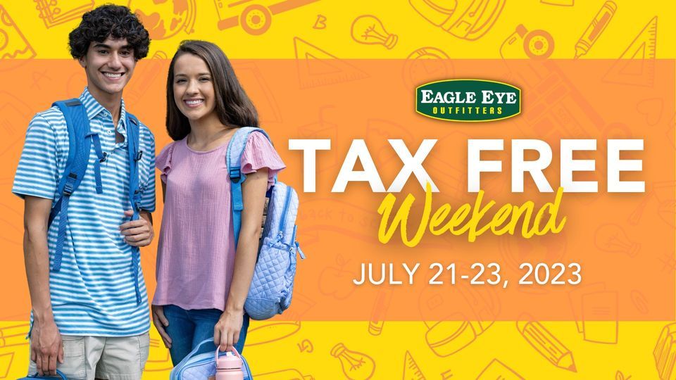 Alabama Tax Free Weekend at EEO, Eagle Eye Outfitters, Dothan, July 21