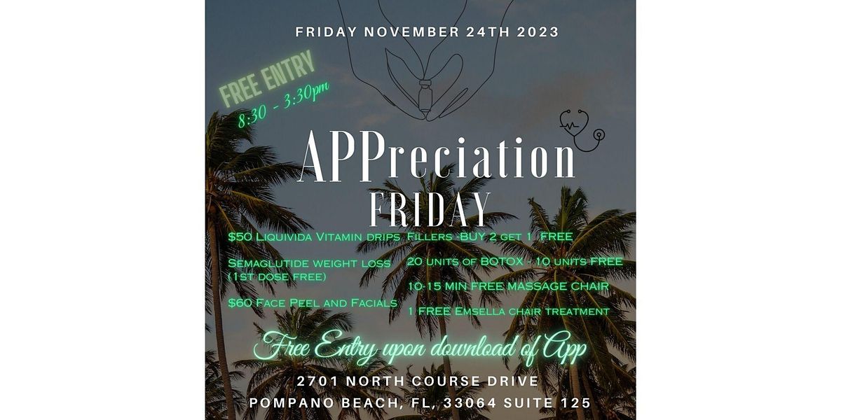 APPreciation Friday LAUNCH, 2701 N Course Dr, Pompano Beach, November