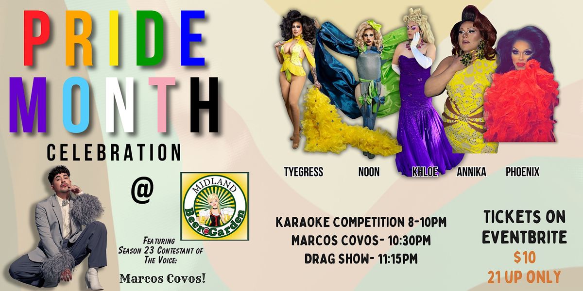 Pride Month Celebration, Midland Beer Garden, June 3 to June 4
