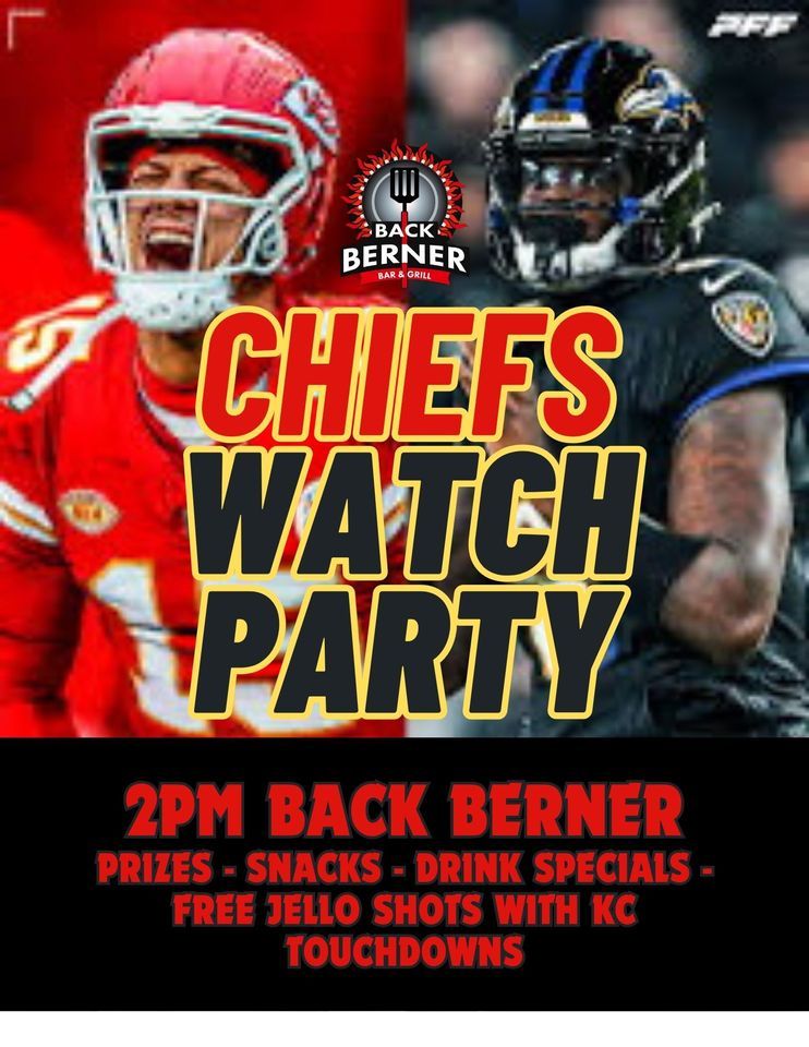 Chiefs Watch Party, Back Berner Bar & Grill, Tiffin, January 28 2024