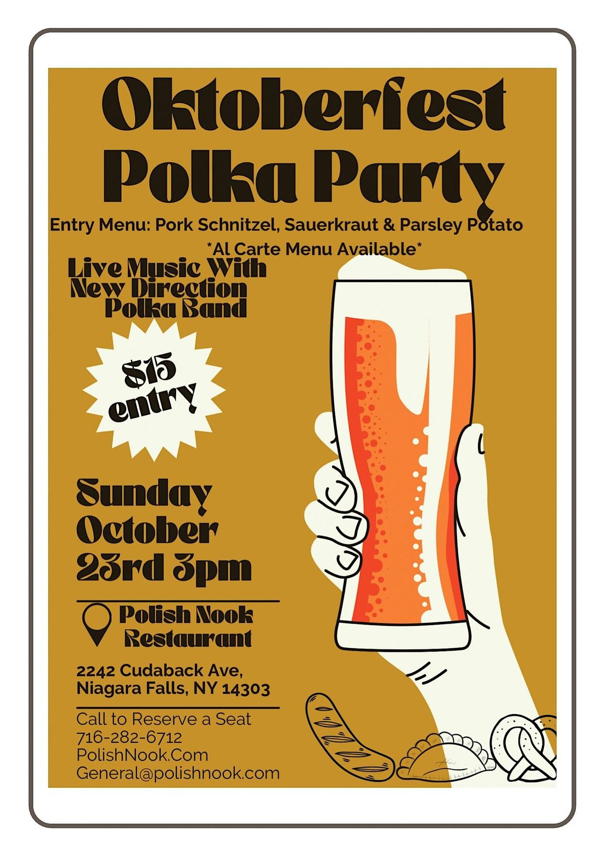 Oktoberfest Polka Party, Polish Nook, Niagara Falls, October 23 2025