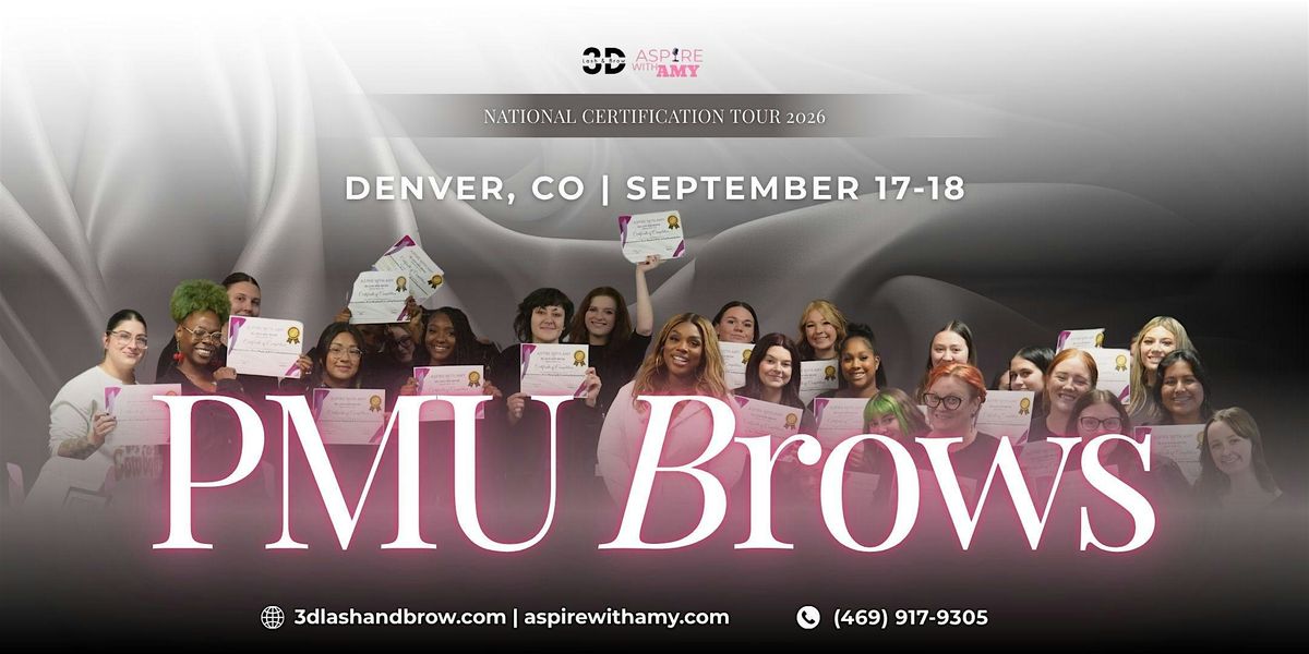 PMU BROWS (MACHINE + MANUAL NANO) CERTIFICATION – DENVER, CO (SEPT 17-18), 17 September | Event in Denver