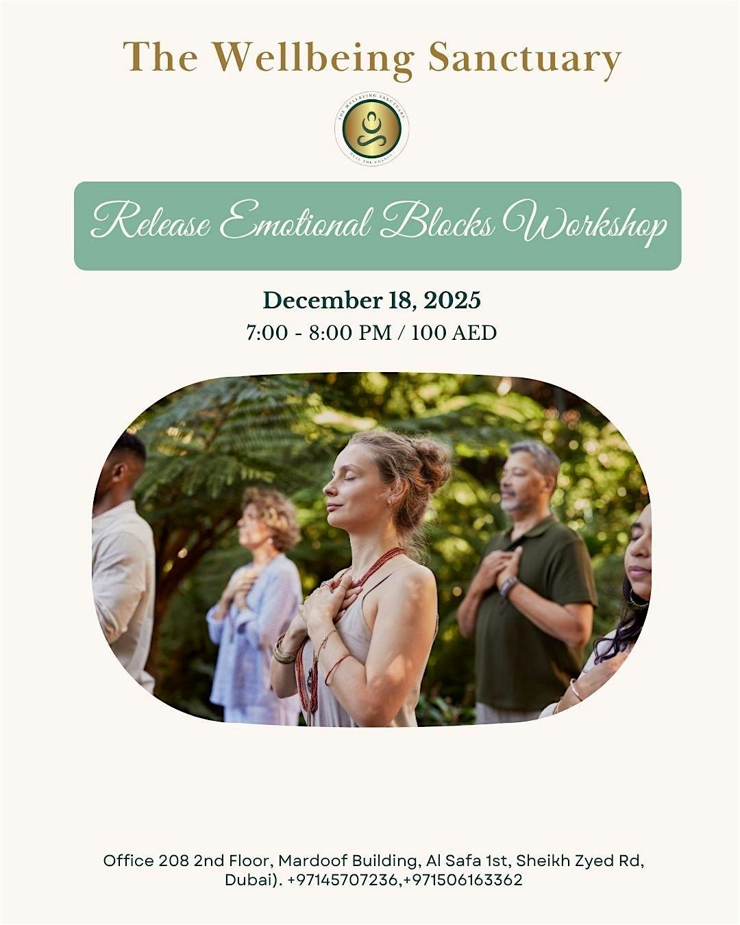 Release Emotional Blocks Workshop, 18 December | Event in Dubai | AllEvents