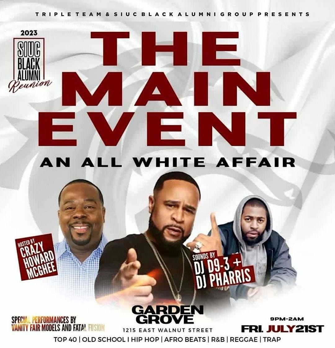 SALUKI ALL WHITE AFFAIR W DJ PHARRIS SIUC BLACK ALUMNI WEEKEND 2K23 saluki-all-white-affair-w-dj-pharris-siuc-black-alumni-weekend-2k23