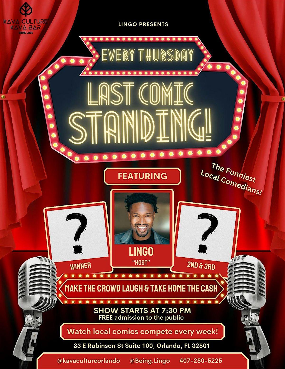 Last Comic Standing @ Kava Culture | Event in Orlando | AllEvents
