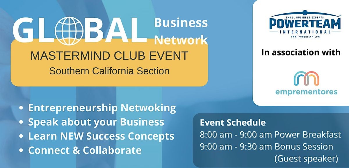 Global Business Network (GBN) Mastermind/Networking breakfast club 2023 ...