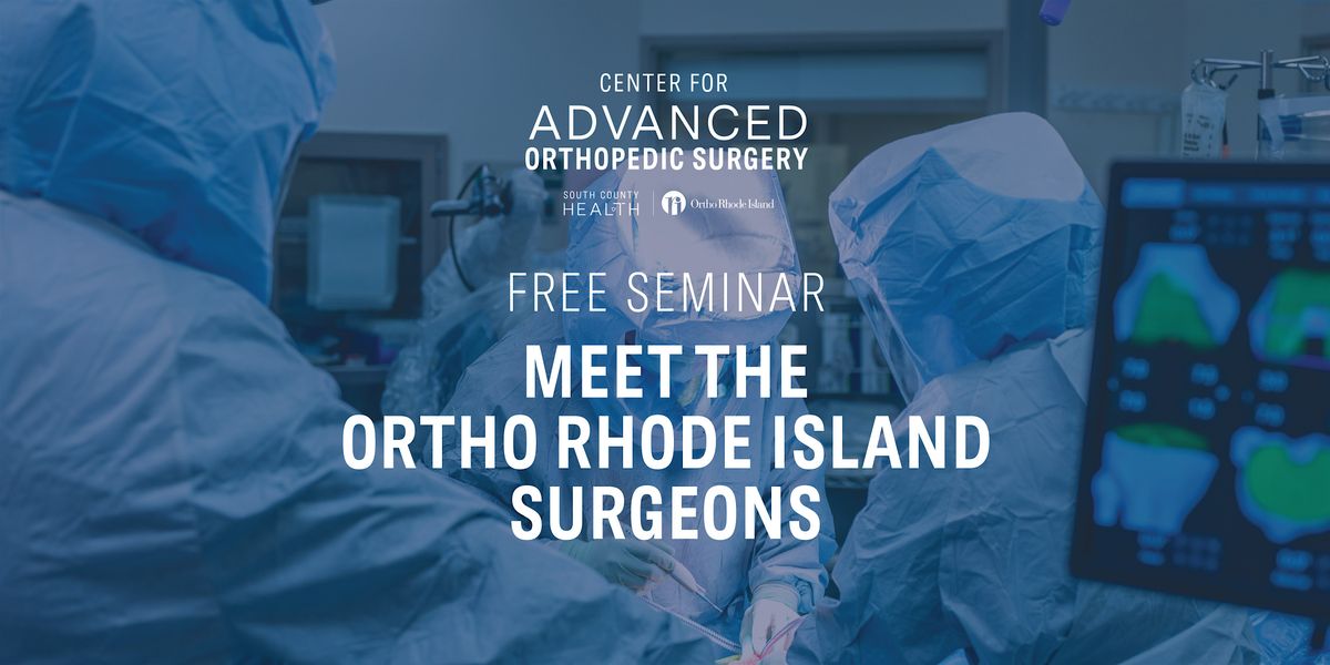 Meet the Ortho Rhode Island Surgeons Newport, Innovate Newport, 4