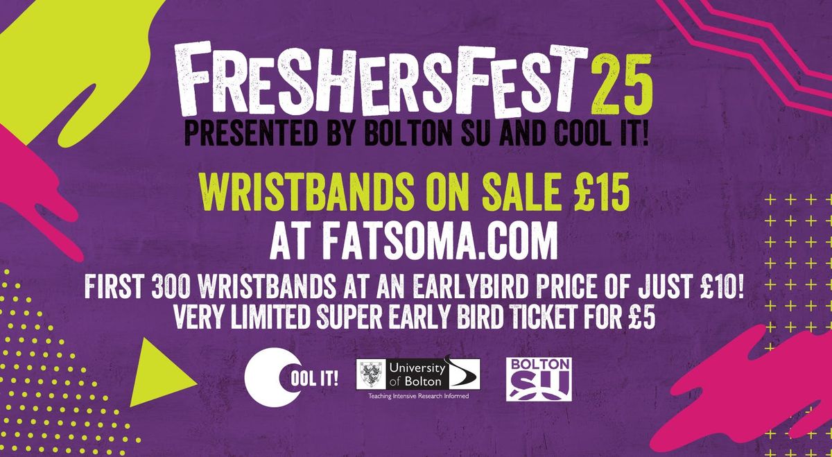 University Of Bolton Official Freshers Fest 2025!, 14 September | Event in Bolton | AllEvents