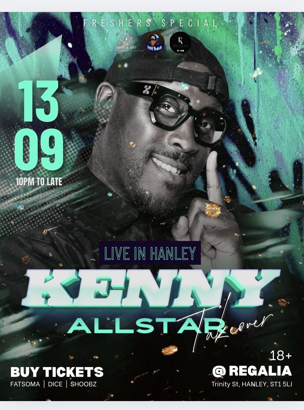 KENNY ALLSTAR STOKE TAKEOVER, 13 September | Event in Stoke On Trent | AllEvents