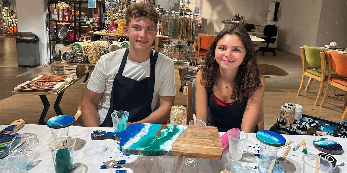 Resin Art Classes Brisbane: Cheeseboards & Coasters | Event in Fortitude Valley | AllEvents