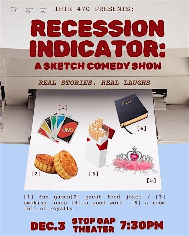 RECESSION INDICATOR: A SKETCH COMEDY SHOW, 3 January | Event in Los Angeles | AllEvents