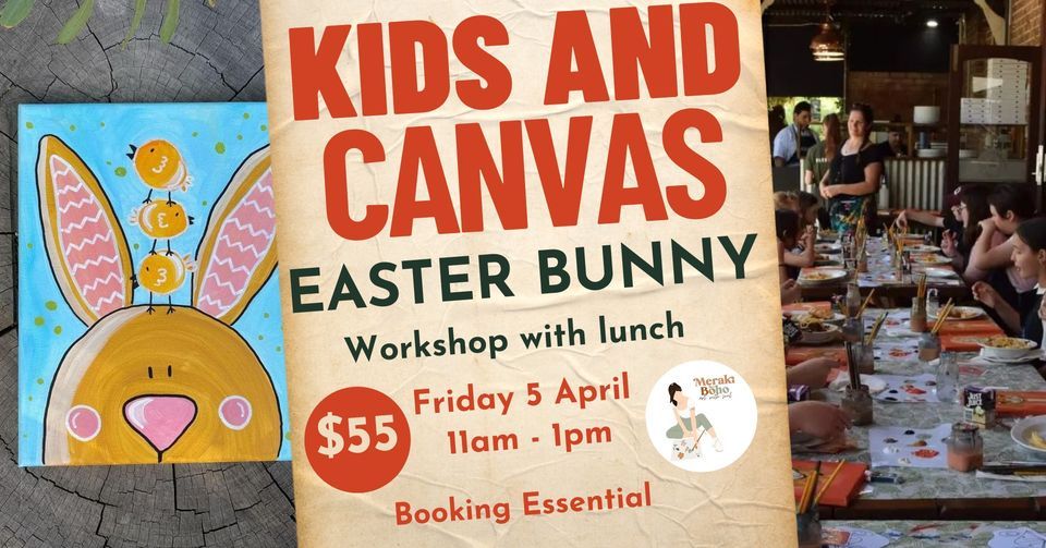 Kids and Canvas - Easter Bunny Painting Workshop, The Parkerville ...