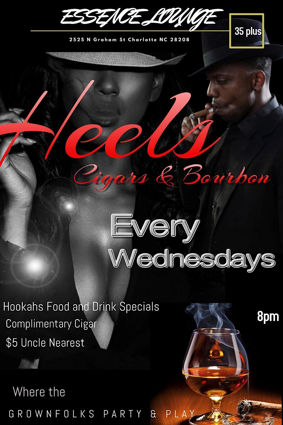 HEELS, CIGARS & BOURBON!! | Event in Charlotte | AllEvents