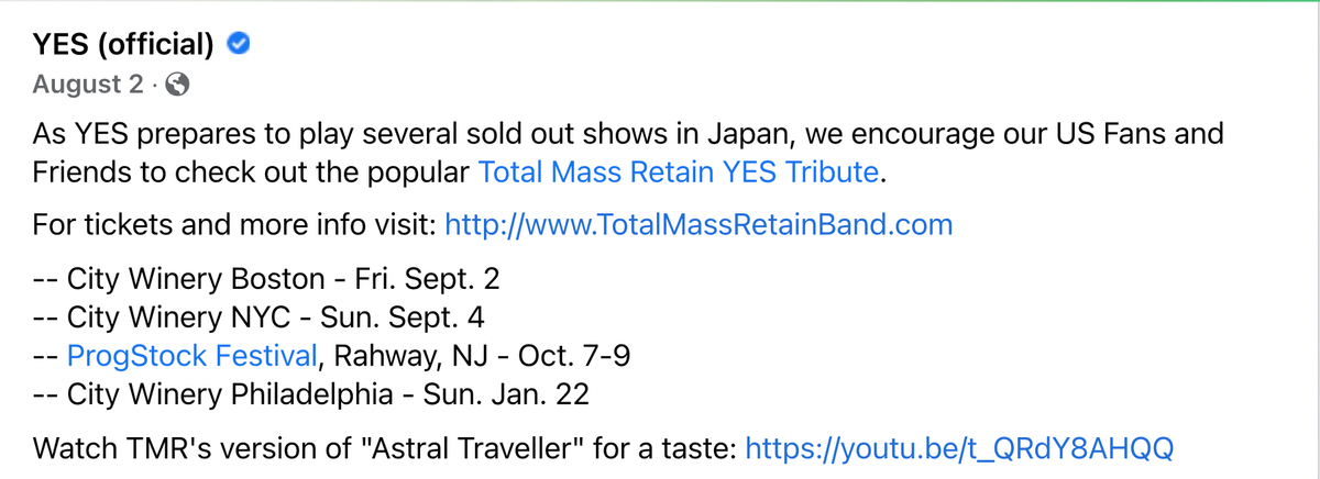 Total Mass Retain at The Vogel at Count Basie Center for the Arts, 14 November | Event in Red Bank | AllEvents