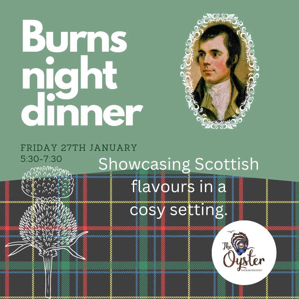 Burns Night Dinner, The Oyster Bar and Restaurant, Oban, 27 January