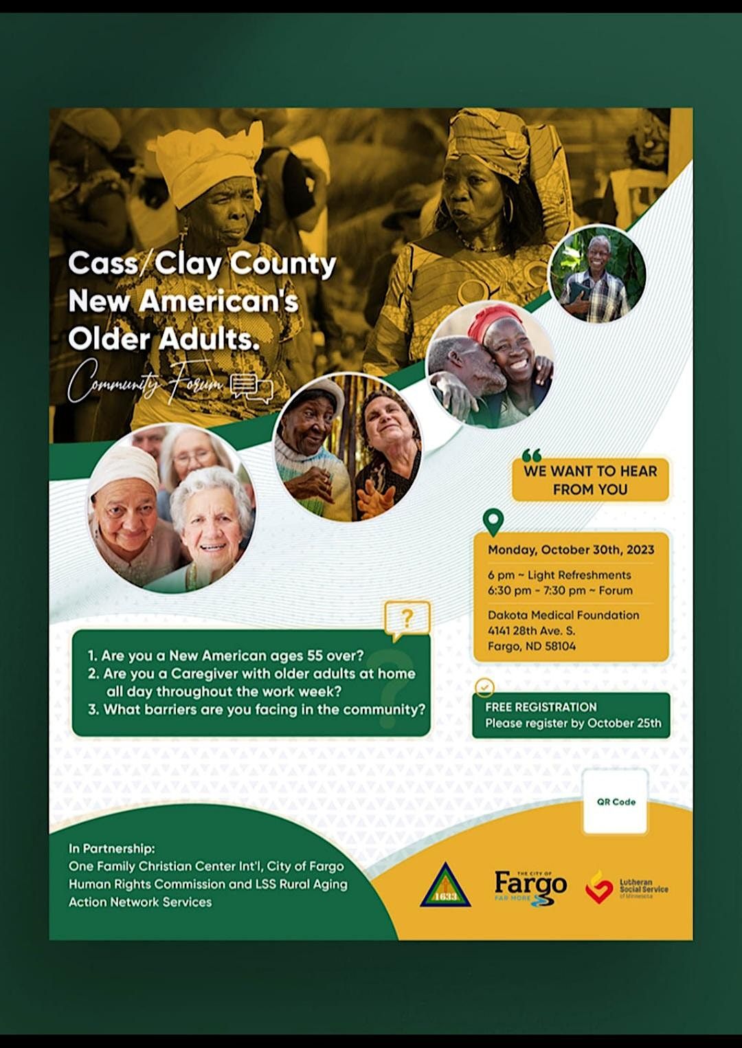 Cass/Clay New American Older Adults Community Forum, Dakota Medical