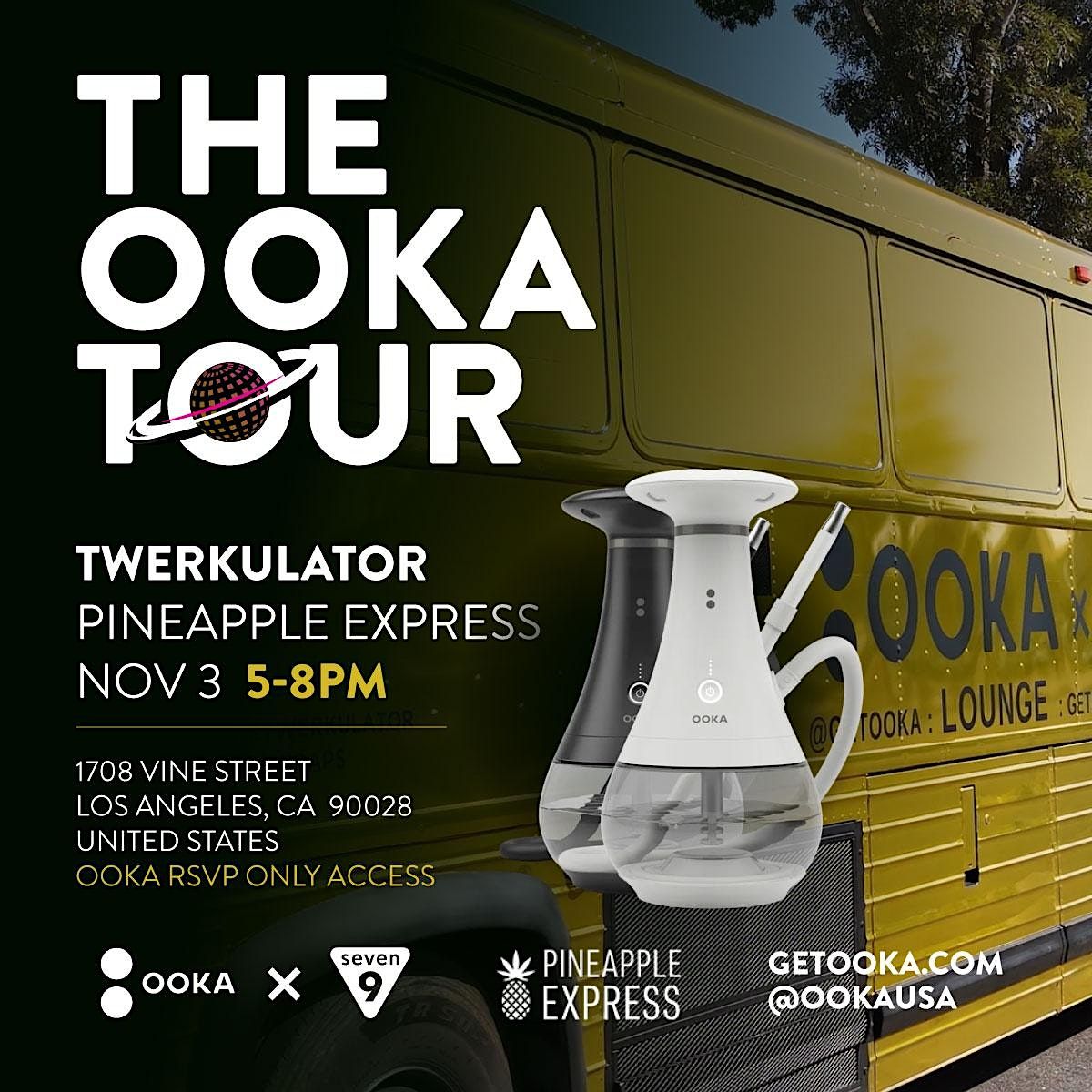 The OOKA Tour, Pineapple Express Hollywood Weed Dispensary, Los Angeles, November 3 2023