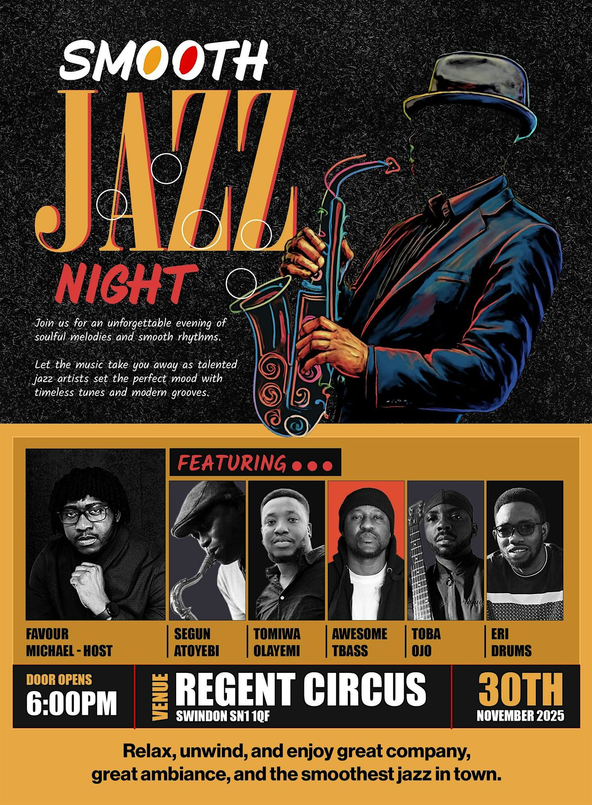Smooth jazz night, 30 November | Event in Swindon | AllEvents