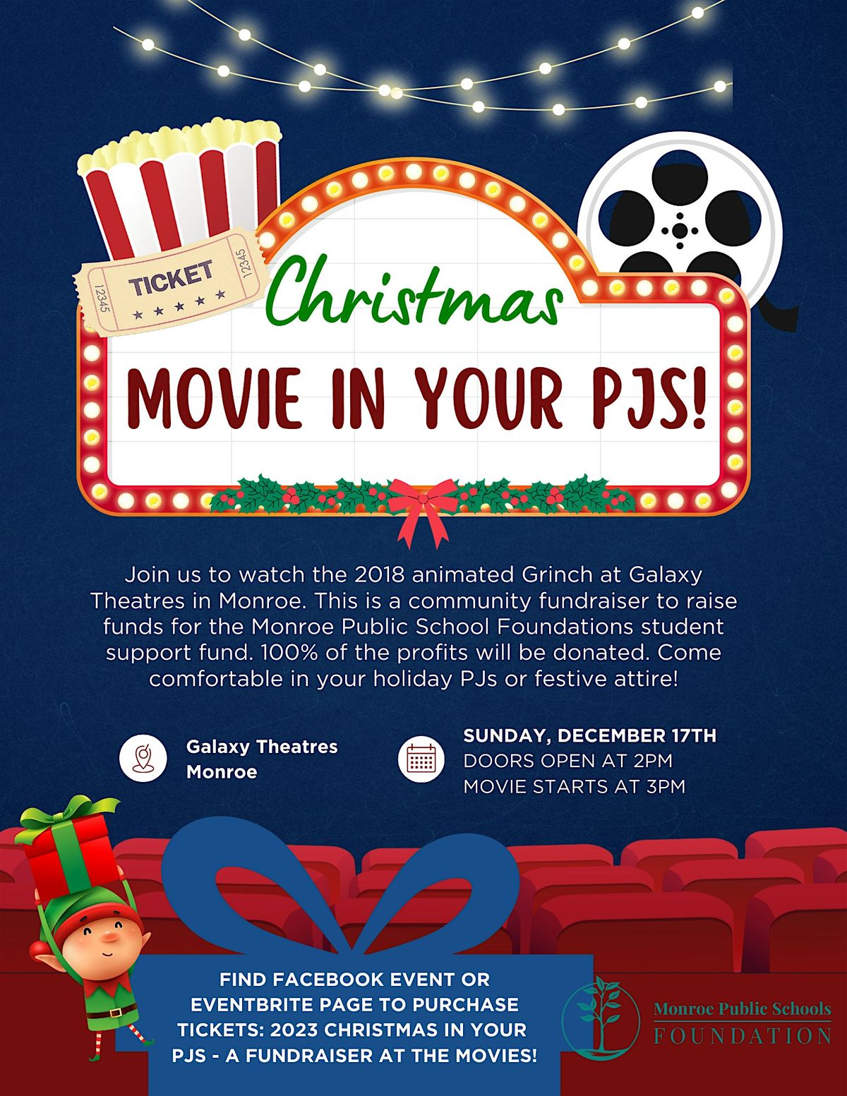 2023 Christmas in your PJs a fundraiser at the movies!, Galaxy