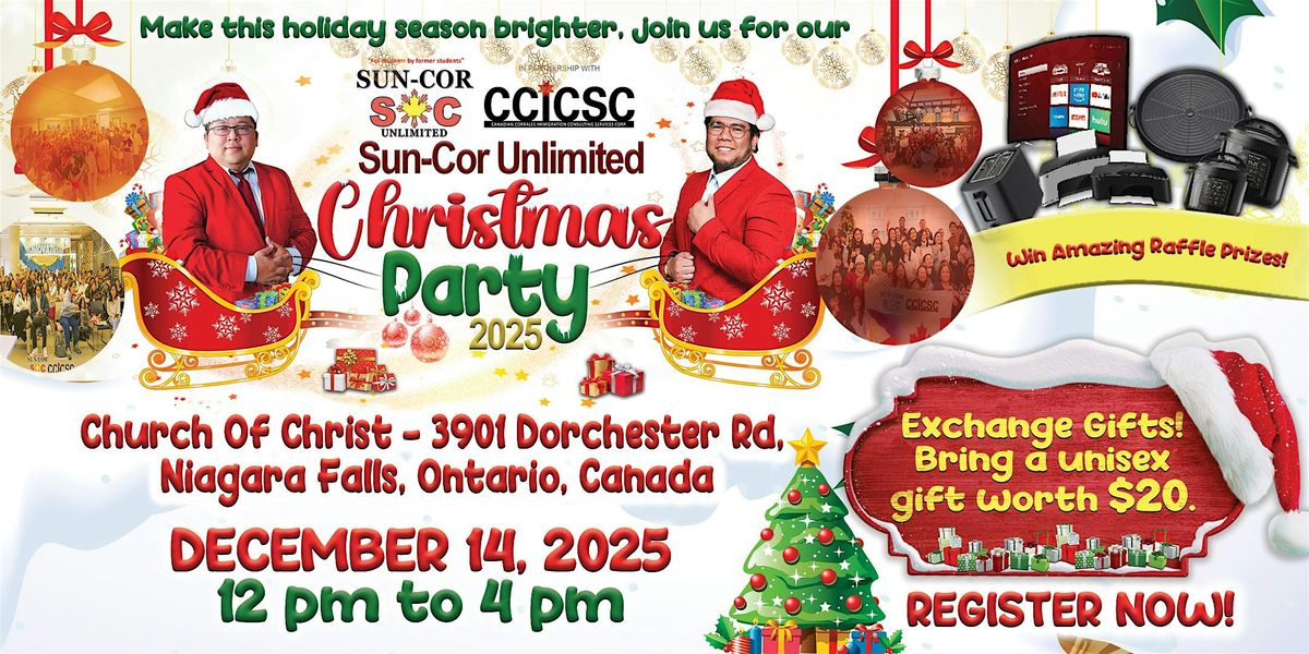 Sun-Cor Christmas Party 2025, 14 December | Event in Niagara Falls | AllEvents
