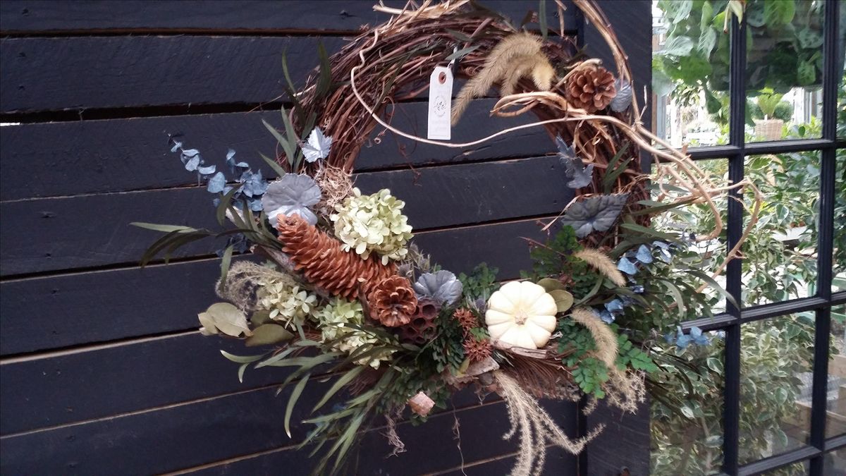 Holiday Series Dried Floral Wreaths, The Landcraft Garden Foundation