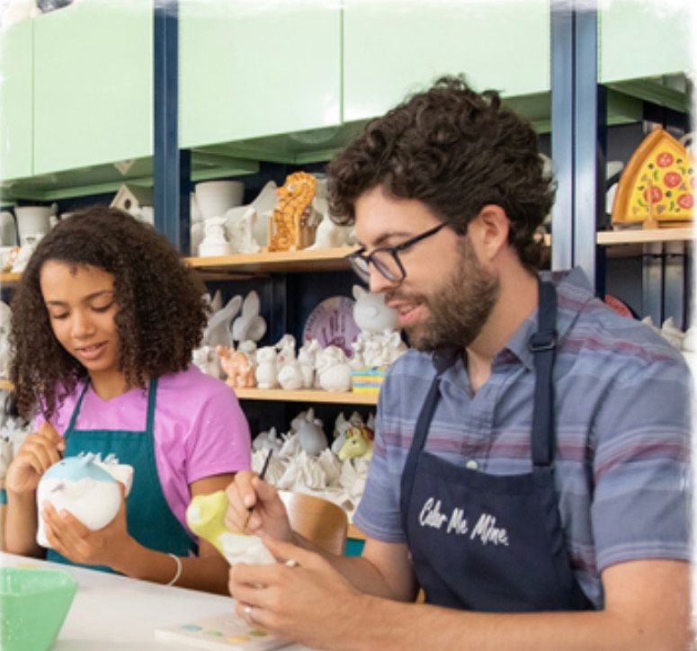 Dad and Daughter Paint Night, Color Me Mine (New Market Square, Wichita