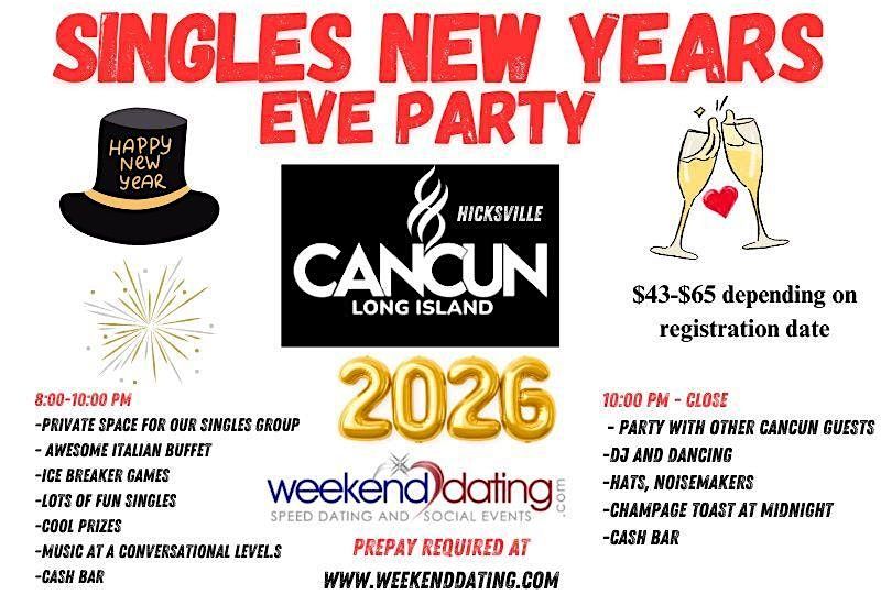 Long Island Singles New years Eve, 31 December | Event in Hicksville | AllEvents