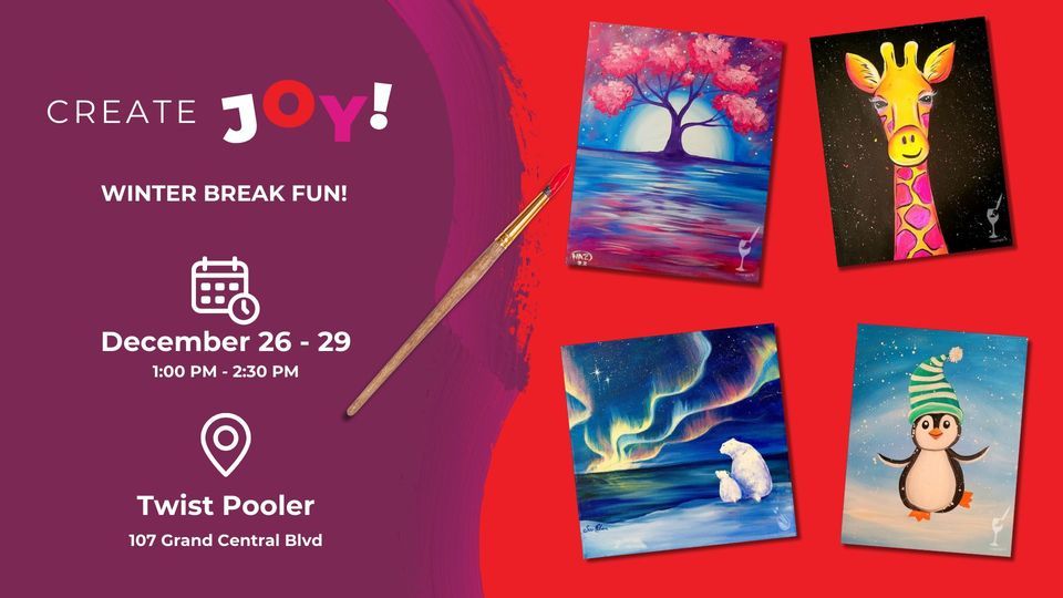 All Ages Winter Break Paint Parties!, Painting with a Twist (Pooler, GA