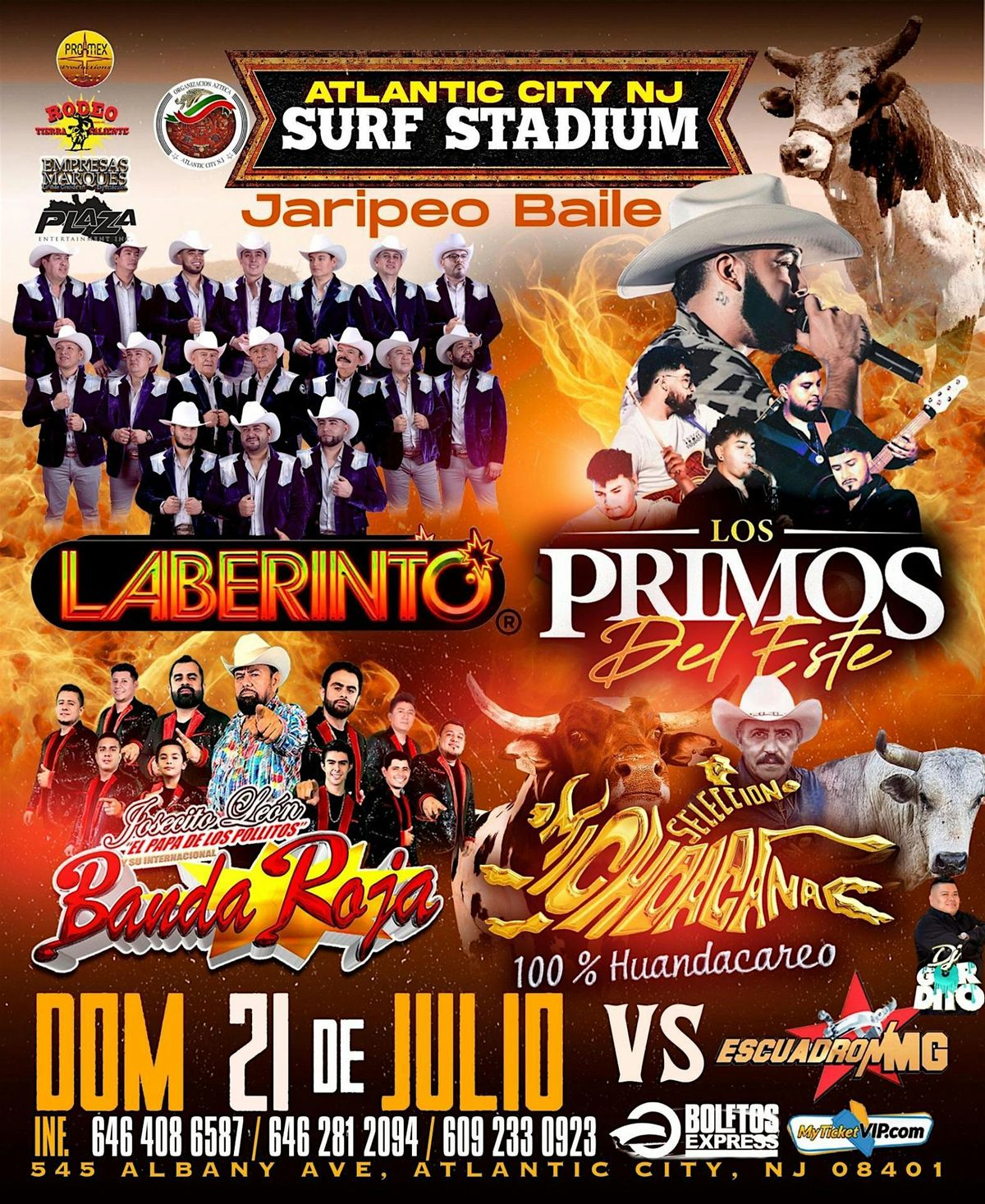 ATLANTIC CITY JARIPEO BAILE!, Surf Stadium, Atlantic City, 21 July 2024