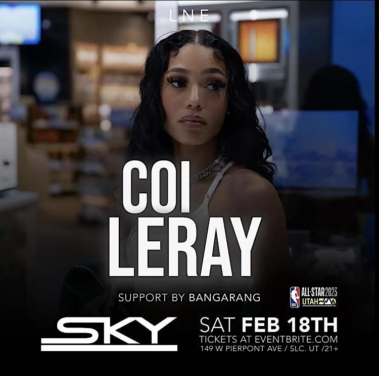 Coi Leray Performing Live All Star Weekend At Sky SLC 2/18, Sky SLC