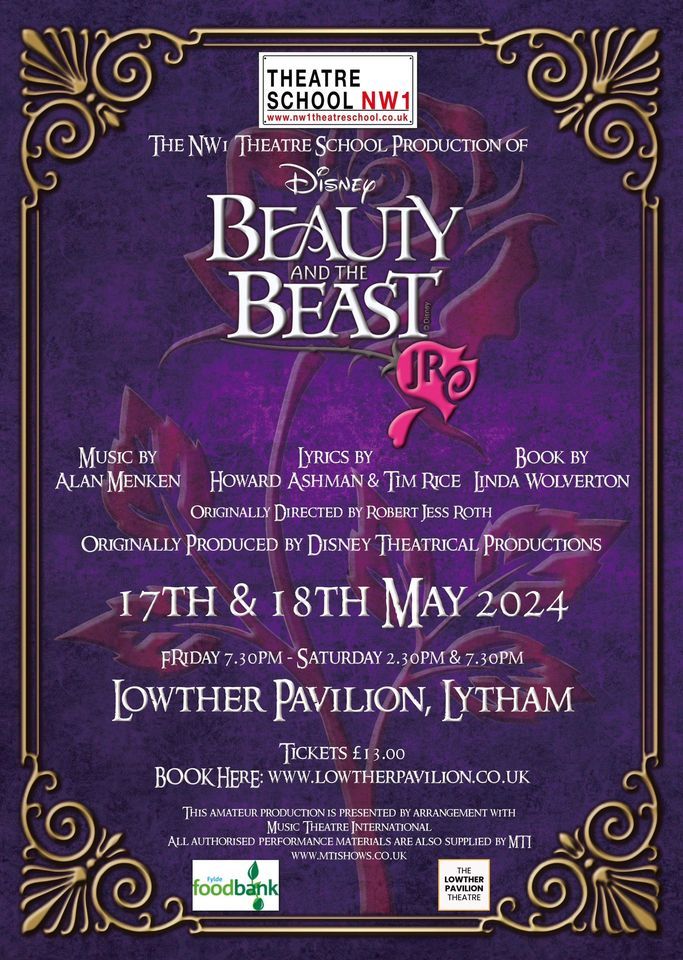 BEAUTY AND THE BEAST , Lowther Pavilion Theatre & Gardens, Lytham St