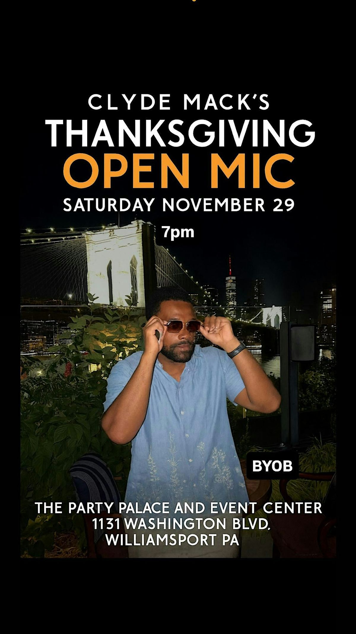 Clyde Macks Thanksgiving Open Mic, 29 November | Event in Williamsport | AllEvents