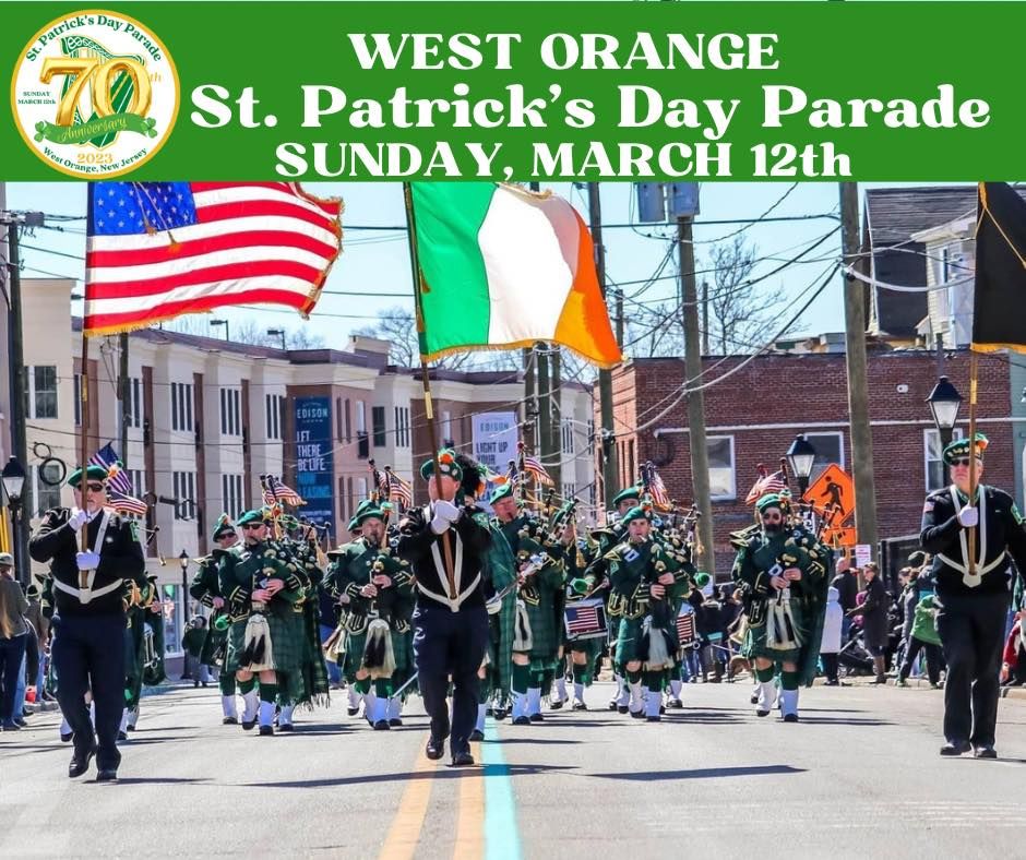 70th Anniversary West Orange St. Patricks Day Parade, 60 Main St, West