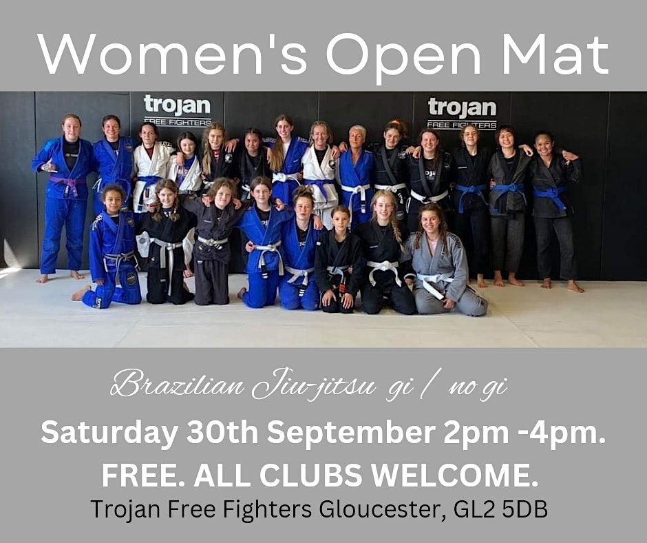 BJJ Womens Open Mat, Trojan Free Fighters, Gloucester, 30 September