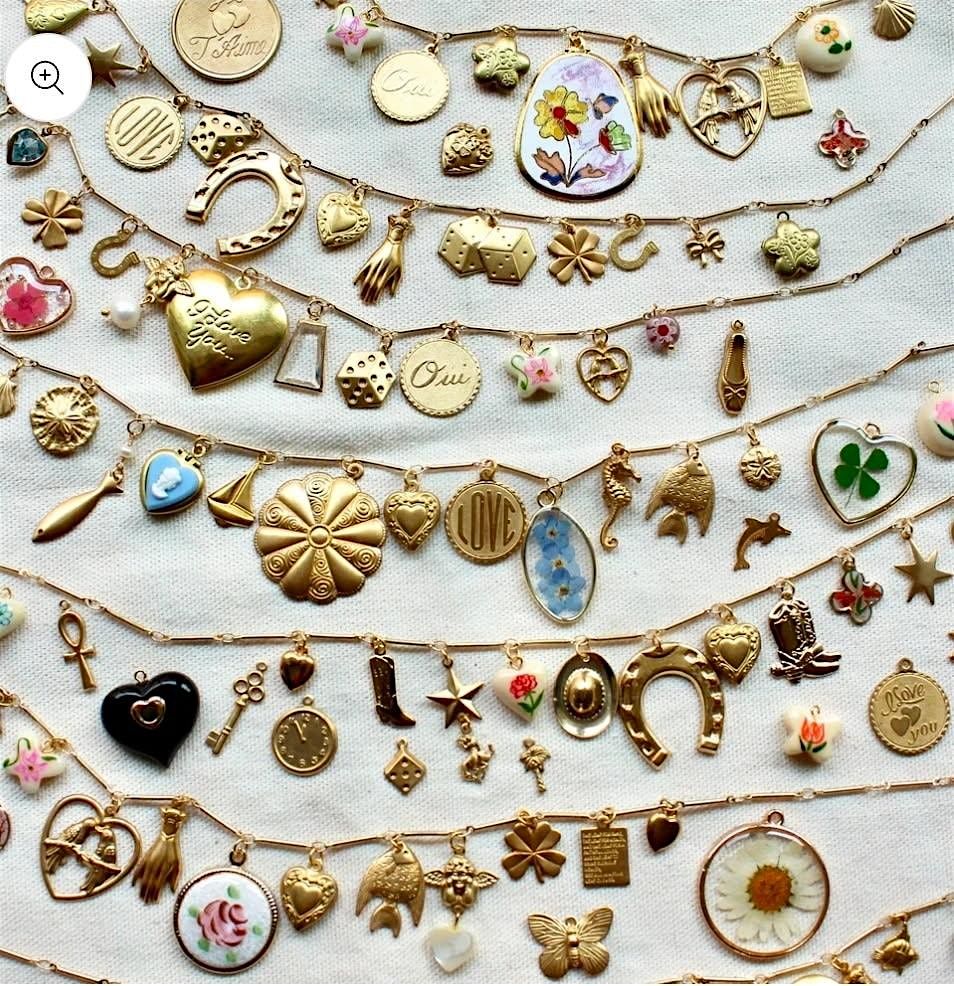 Charm Necklace Crafting Class at Miss Fripperys