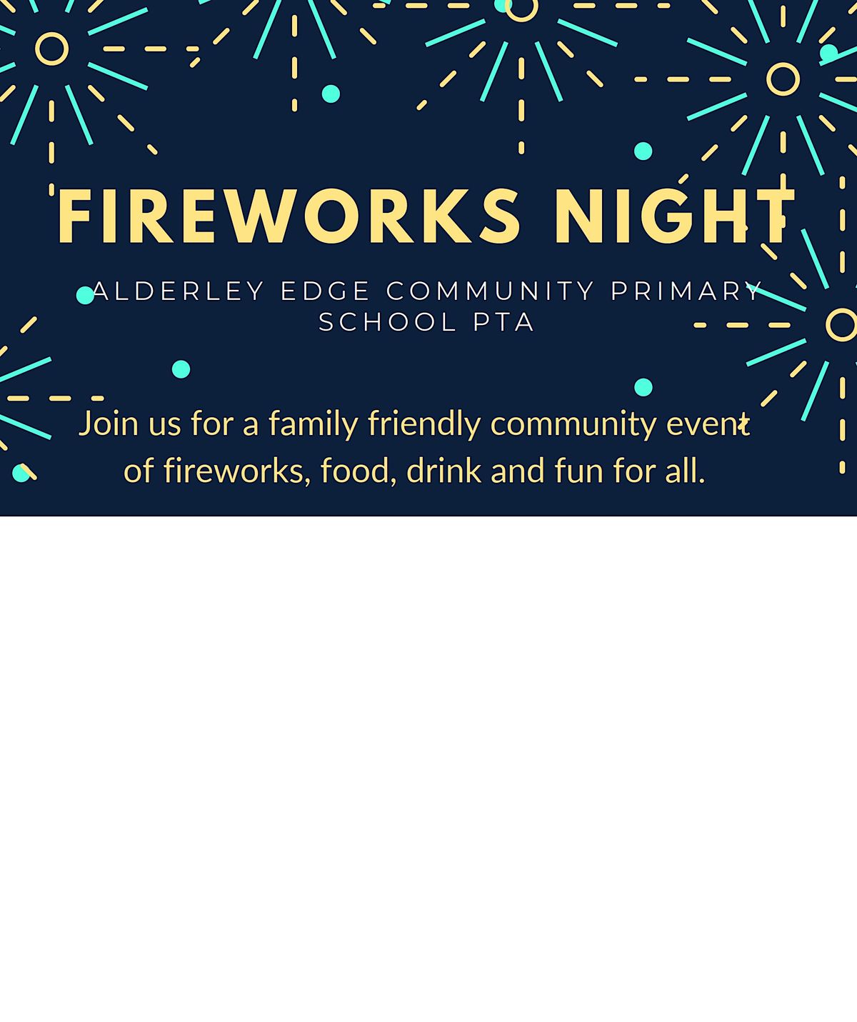 Alderley Edge Community Primary School Fireworks Display PTA Event