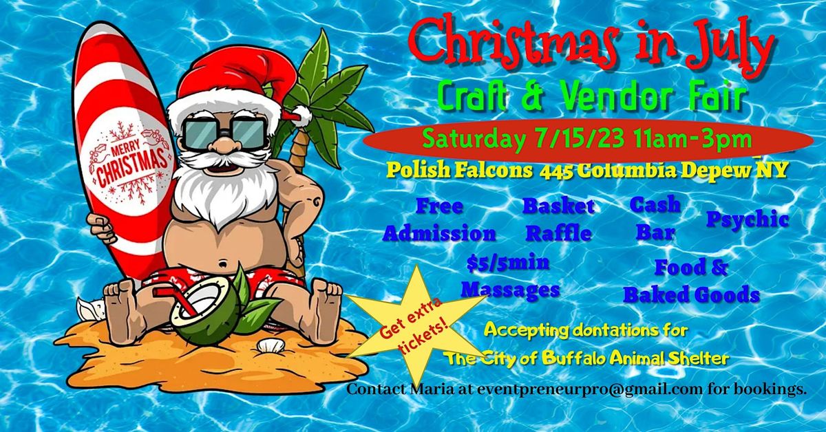 Christmas in July Craft & Vendor Fair, 15 July | Event in Depew | AllEvents.in