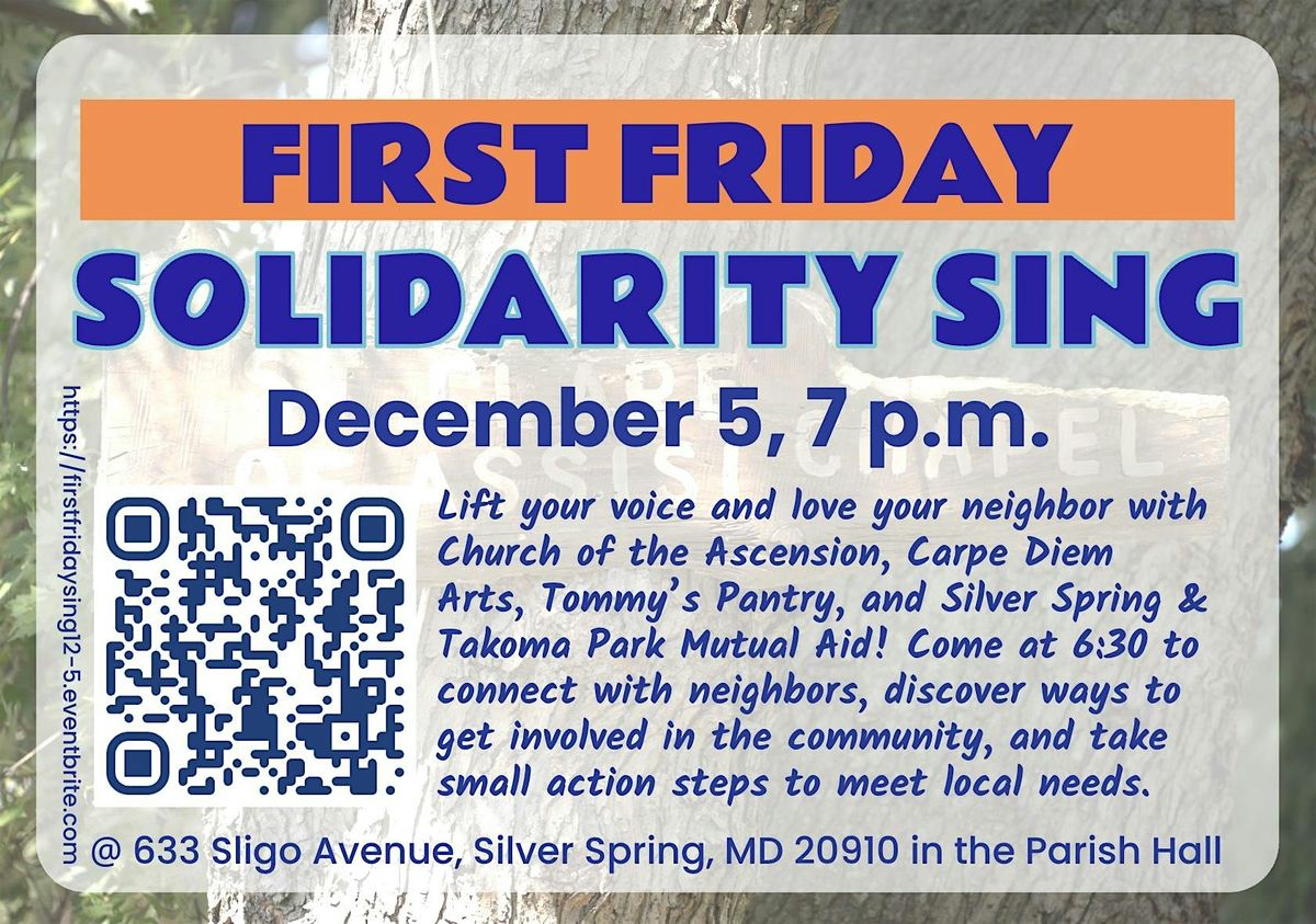 First Friday Solidarity Sing, 5 December | Event in Silver Spring | AllEvents