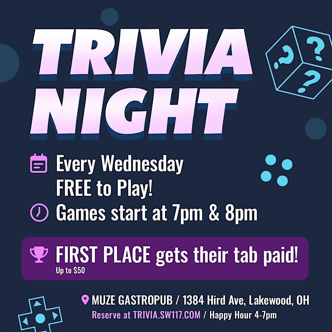 Trivia Night! Every Wednesday - Cleveland, Ohio | Event in Lakewood | AllEvents