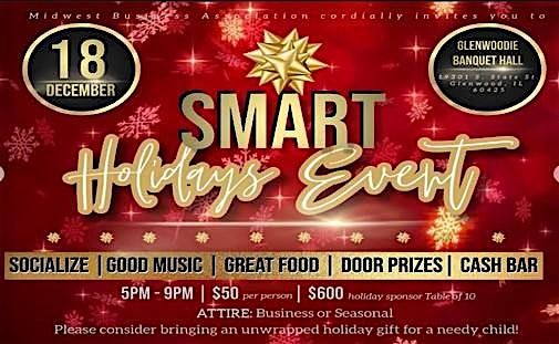 Midwest Business Association (MBA) - Smart Holidays Event III, 18 December | Event in Glenwood | AllEvents