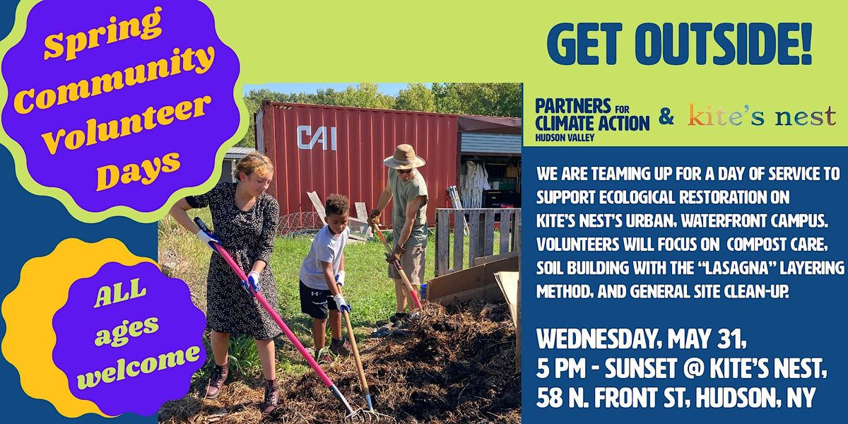 Get Outside! Ecological Restoration Afternoon of Service at Kites Nest, 58 N Front St, Hudson