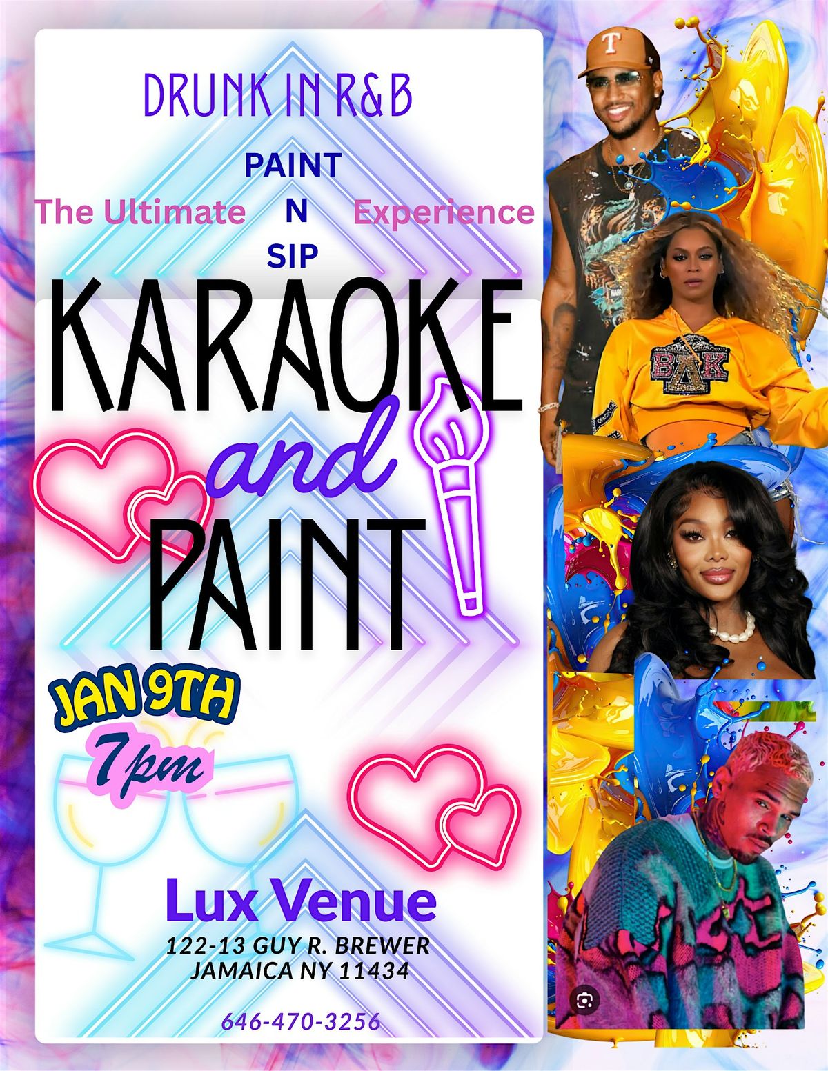 Drunk In R&B Sip N Paint, 9 January | Event in Queens | AllEvents