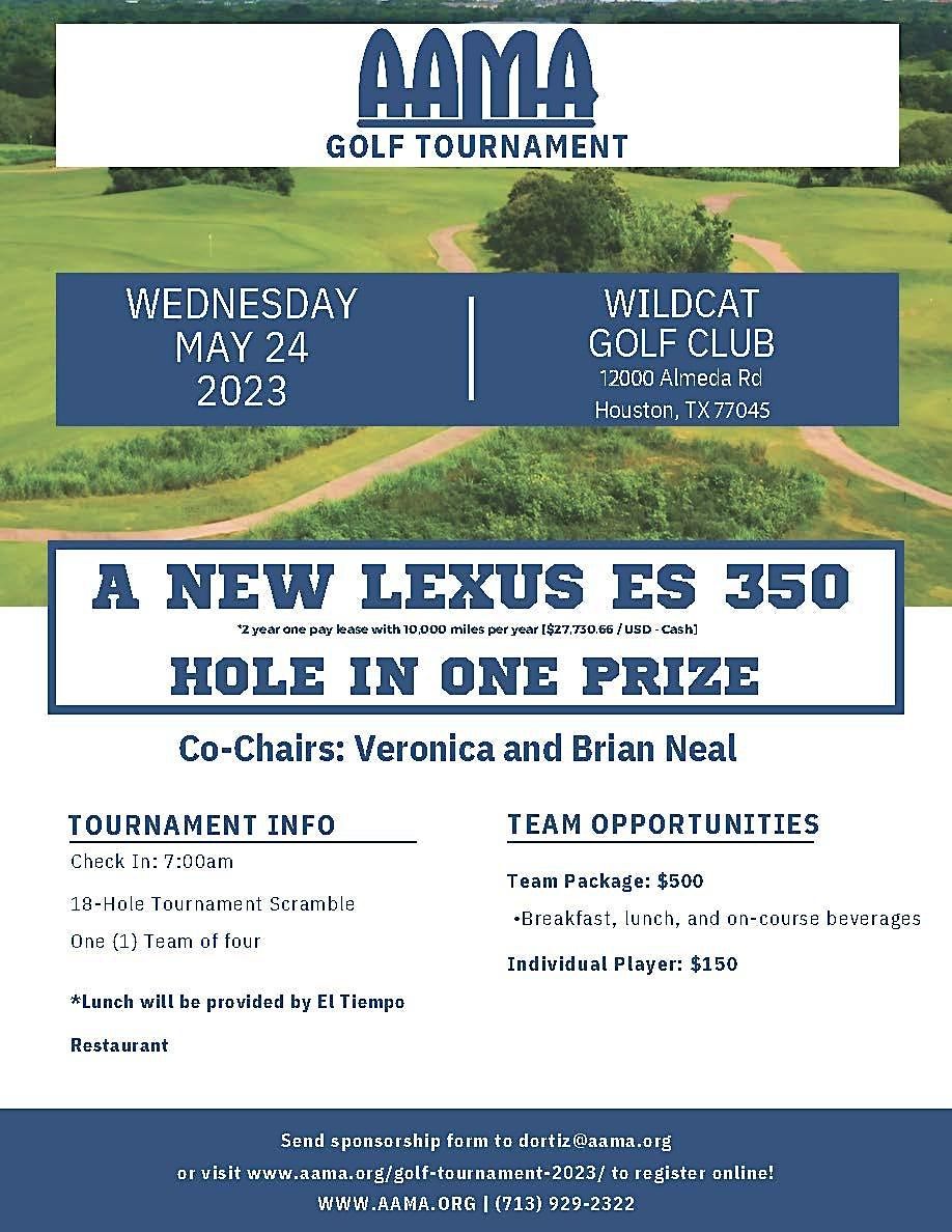 AAMA 18Hole Golf Tournament, Wildcat Golf Club, Houston, 24 May 2023