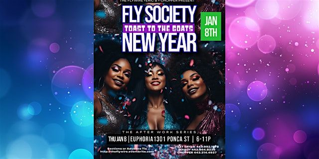 Fly Society New Year, 8 January | Event in Baltimore | AllEvents