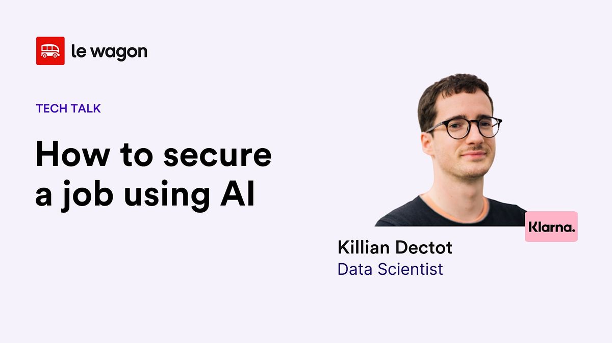 Tech Talk How to secure a job using AI, Le