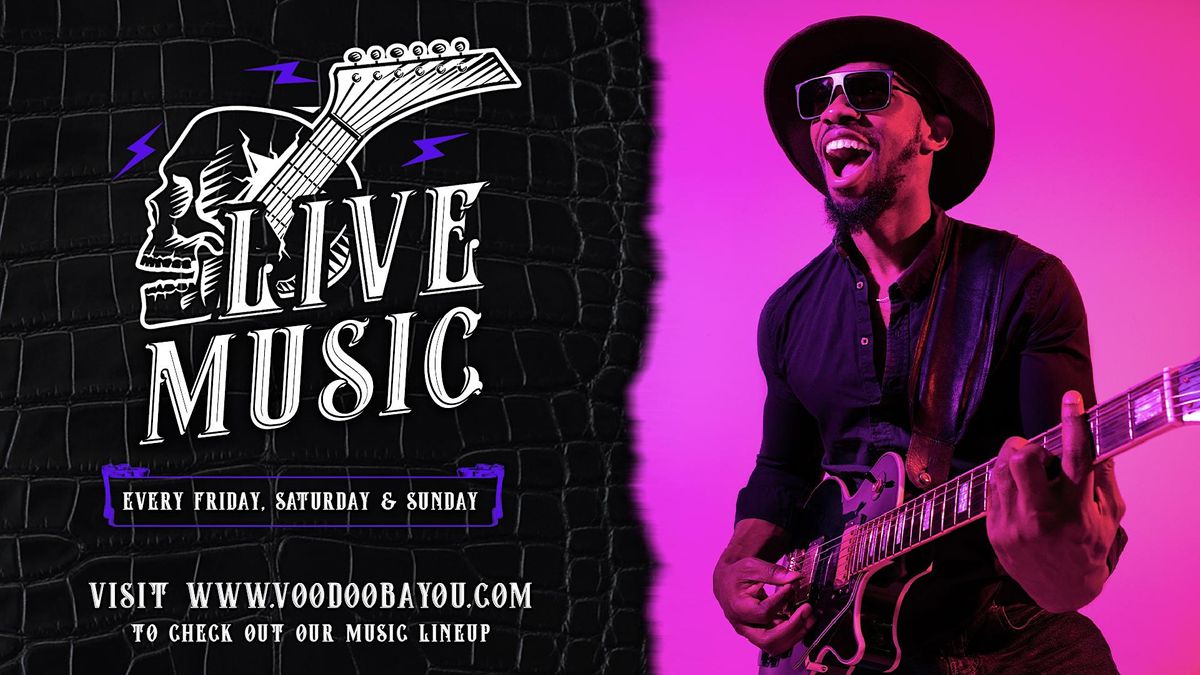 Live Music Weeknds, Voodoo Bayou, Palm Beach Gardens, September 10 to