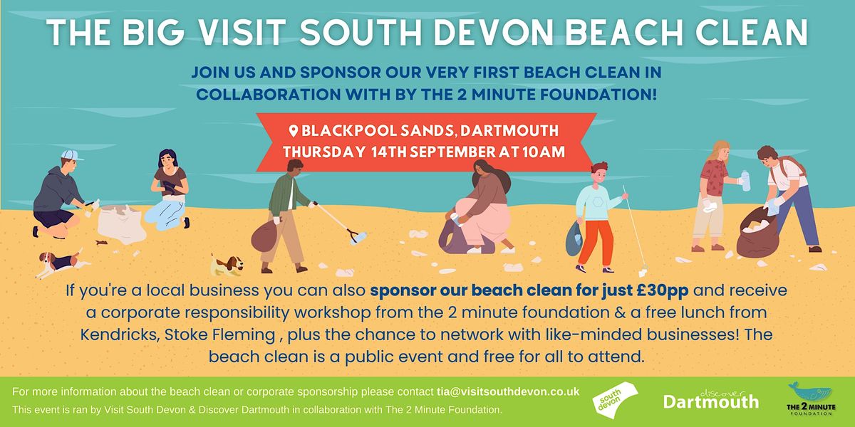 The Big Visit South Devon Beach Clean!, Blackpool Sands, Dartmouth
