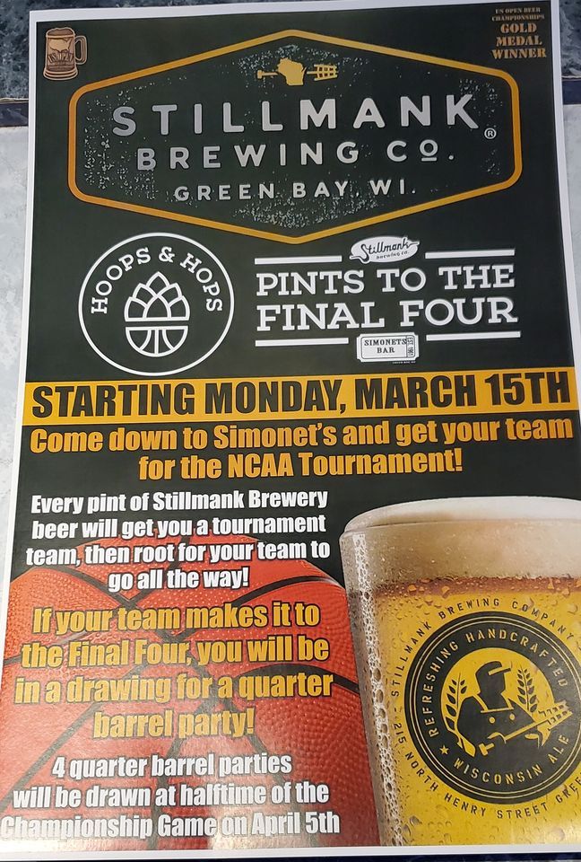Hoops & Hops Pints to the Final Four w/Stillmank Brewing, Bar