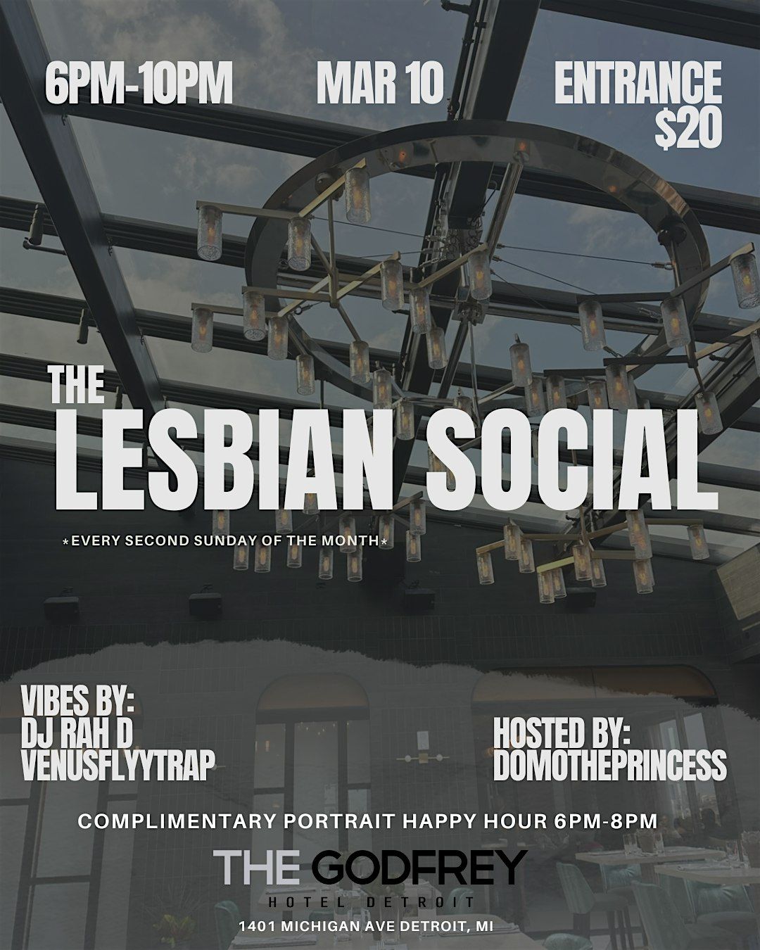 The Lesbian Social Pride: Godfrey Rooftop takeover, 8 June | Event in Detroit | AllEvents
